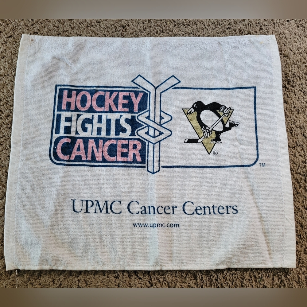 Pittsburgh Penguins NHL Hockey Fights Cancer Rally Towel